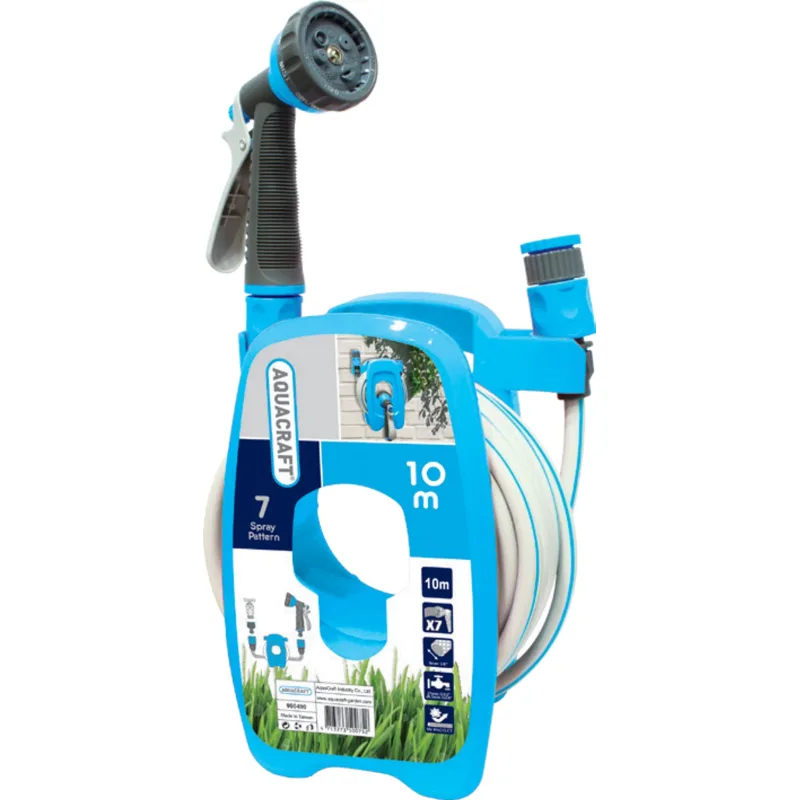 Navíjač so záhradnou hadicou 3/8", 10 m – zavlažovacia pištoľ