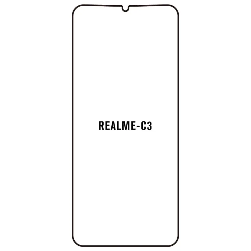 Sunshine Realme C3 Predná Hydrogél ochranná fólia Strih: Kompatibilná s krytom, Typ fólie: Číra