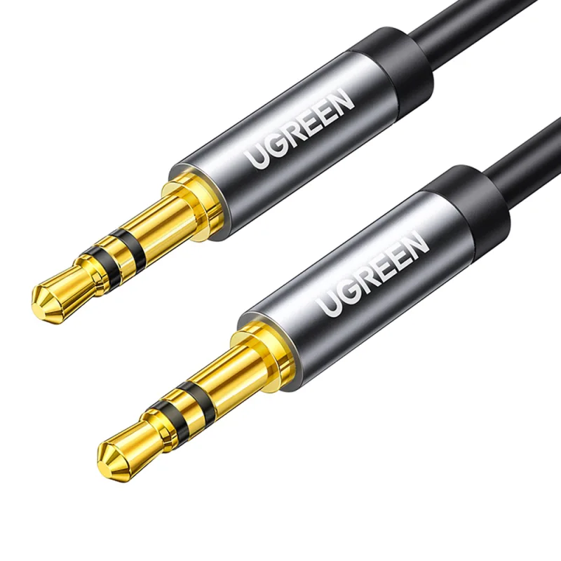 Ugreen AV119 10733 audio kábel mini jack 3,5 mm / mini jack 3,5 mm 1 m - čierny