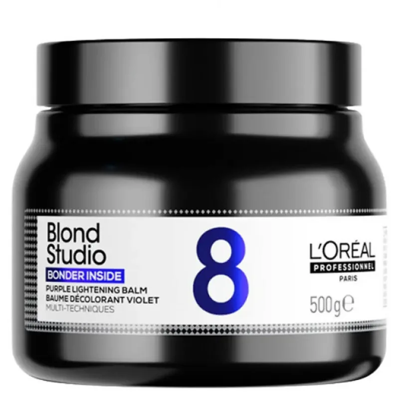 LOREAL Professionnel Blond Studio 8 Bonder Inside Purple Balm 500g - fialový odfarbujúci balzam