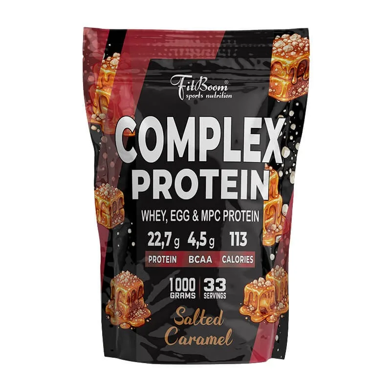 Complex Protein - 1000 g - FitBoom Príchuť: Dvojitá Jahoda