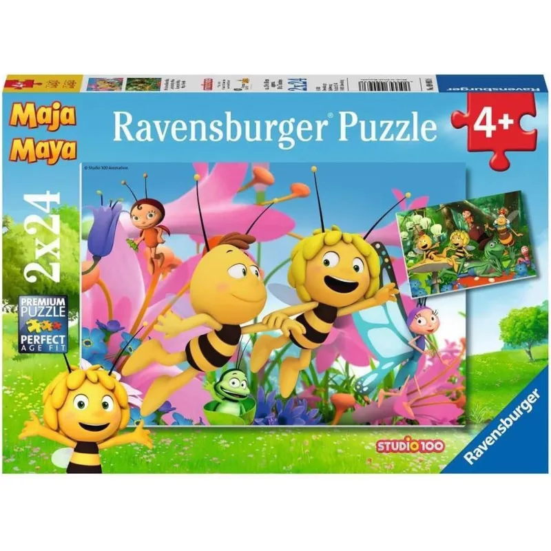 Puzzle pre deti Ravensburger 2x24 dielikov Včielka Maja