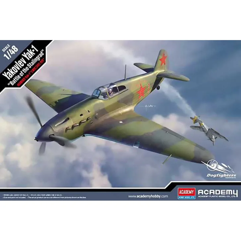 Academy Model Kit lietadlo 12343 - Jakovlev Jak-1 "Bitka o Stalingrad" (1:48)