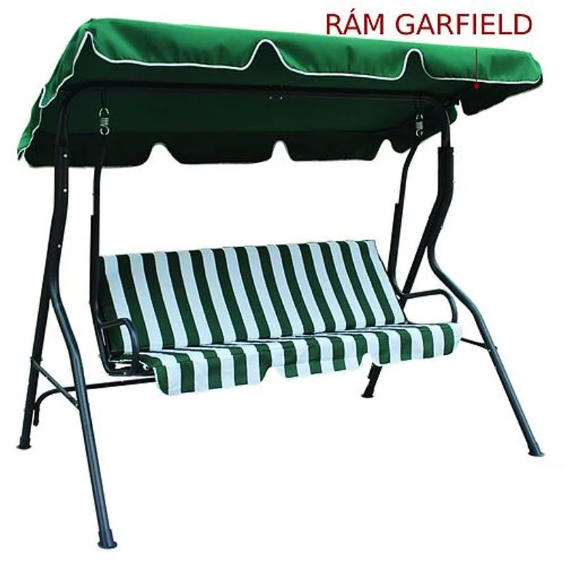Rám GARFIELD na strechu záhradnej hojdačky, T11, T12, kovový, tmavý