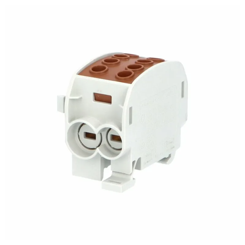 Hora eTec GmbH Svorkovnica rozbočovacia Cu HLAK 70/1 C L B hnedá 300A vstup 2x70mm2 výstup 2x50mm2