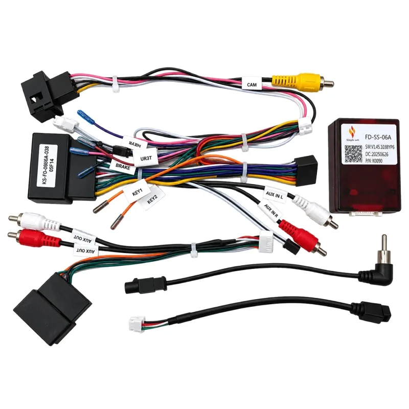 2DIN Napájecí kabeláž s CANBUS SimpleSoft FD-SS-06A – Ford CC056