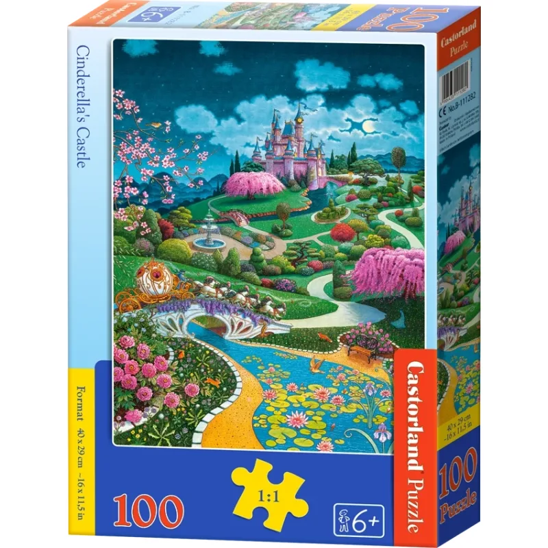 Castorland Puzzle Popoluškin zámok 100 dielikov