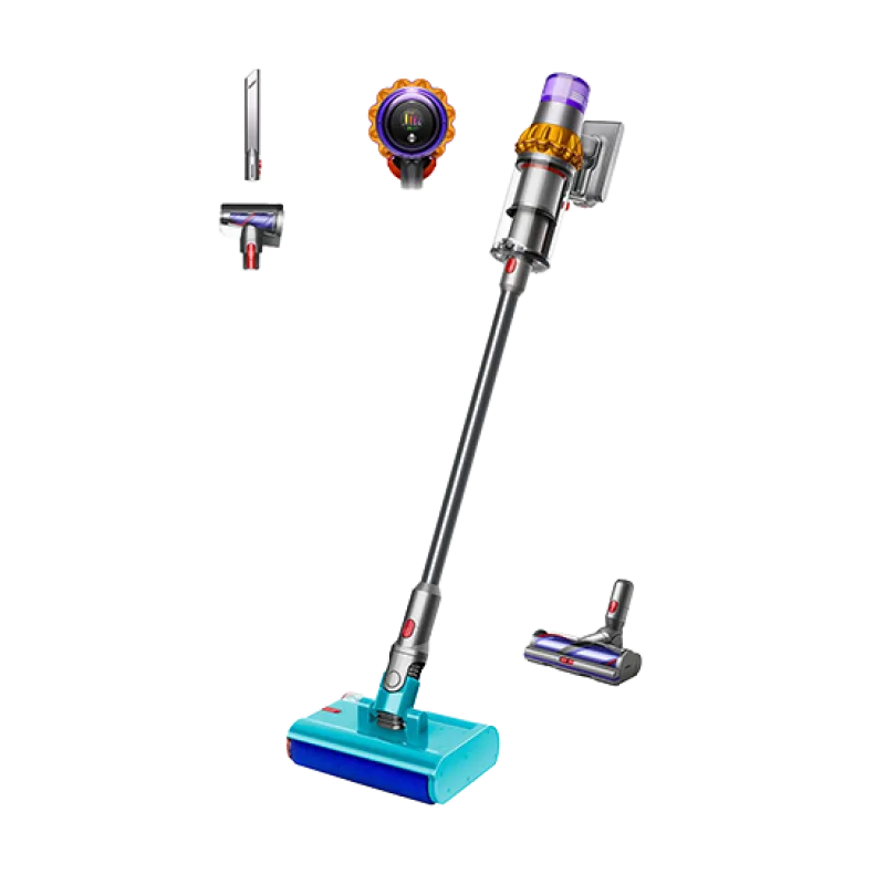 Dyson Vacuum Cleaner V15s Detect Submarine - Nickel/Satin Yellow