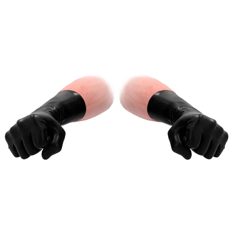 Shots FistIt Latex Short Gloves Black