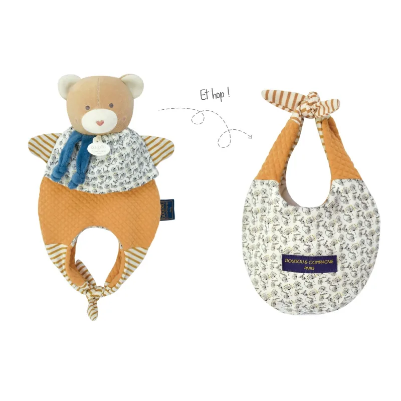 Doudou et Compagnie Paris Doudou Medvedík v taške 3v1