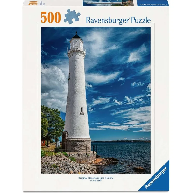 Puzzle Ravensburger 500 dielikov Maják v Karlskrone, Stumholmen, Švédsko