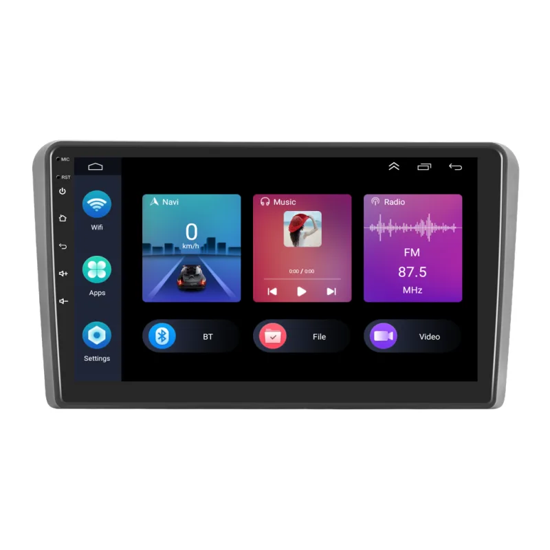 Podofo 2DIN autorádio PEV30 Android, Audi A3 / S3 B146