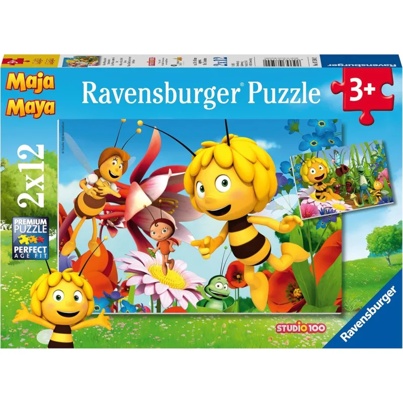 Puzzle pre deti Ravensburger 2x12 dielikov Včielka Maja