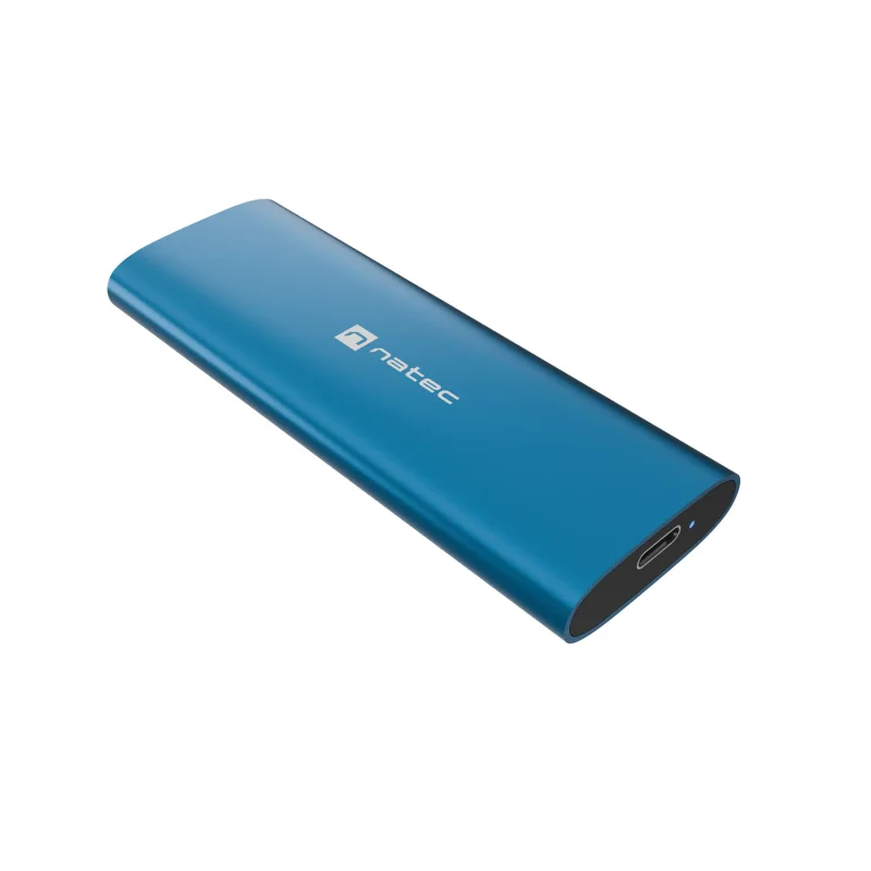 Externí box pro SSD Natec RHINO M.2 NVME LITE USB-C 3.2 GEN 2, hliníkové tělo, HORIZON BLUE NKZ-2473