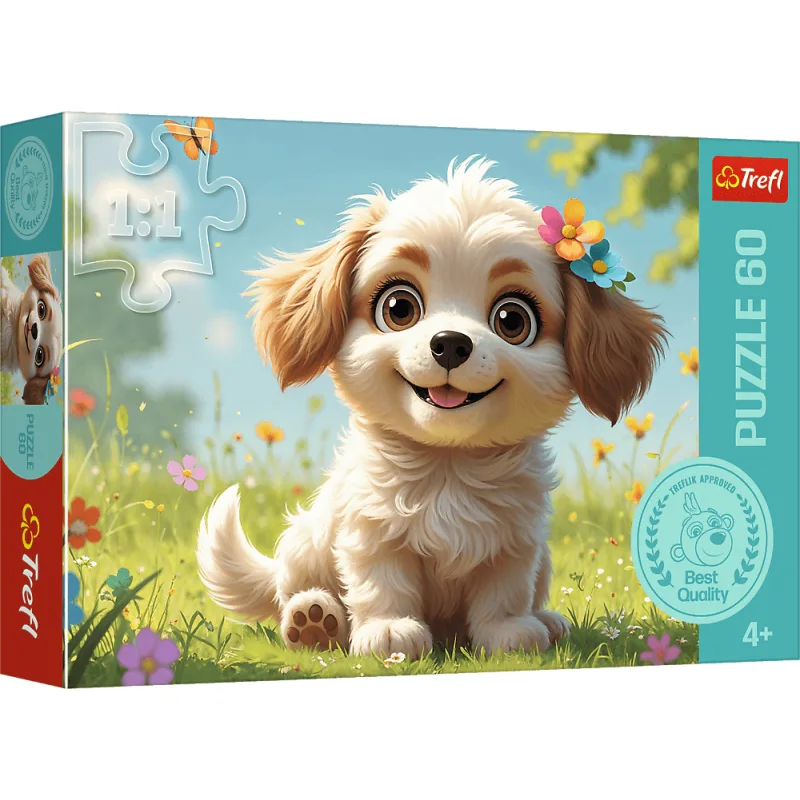 Puzzle pre deti Trefl 60 dielikov Byť šteniatkom!