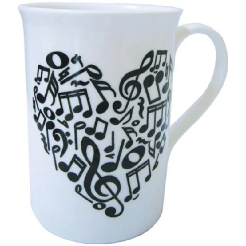 Music Gift Company Hrnek - notové srdce