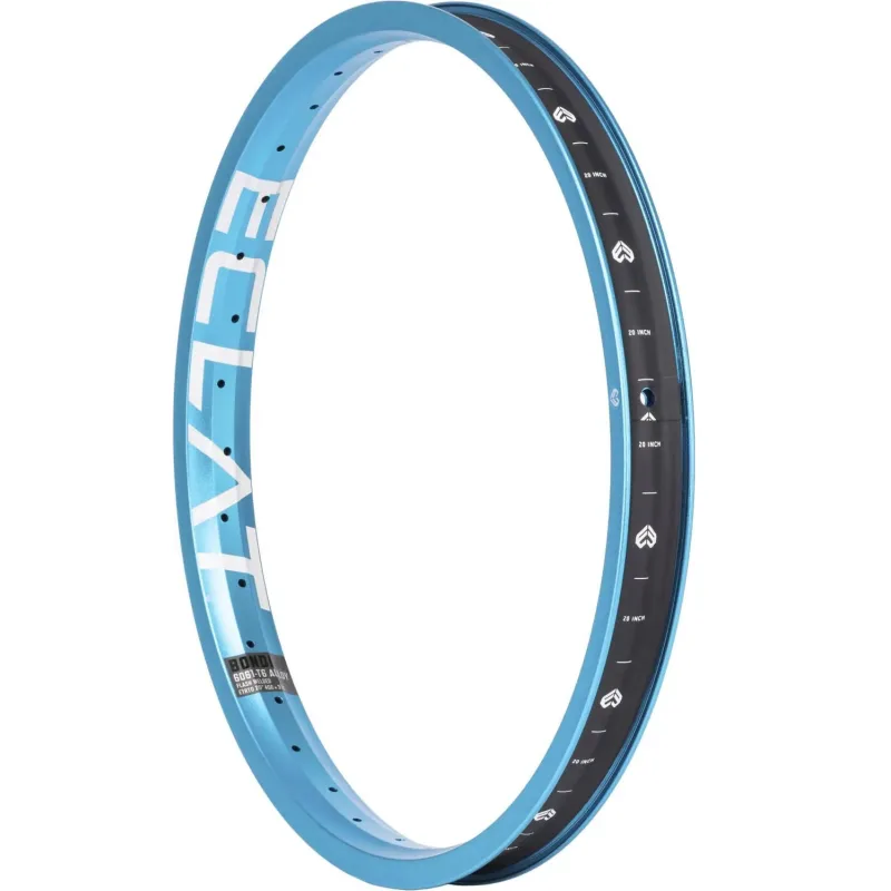Eclat Bondi Straight Wall Ráfek BMX (Sandblast Cyan)