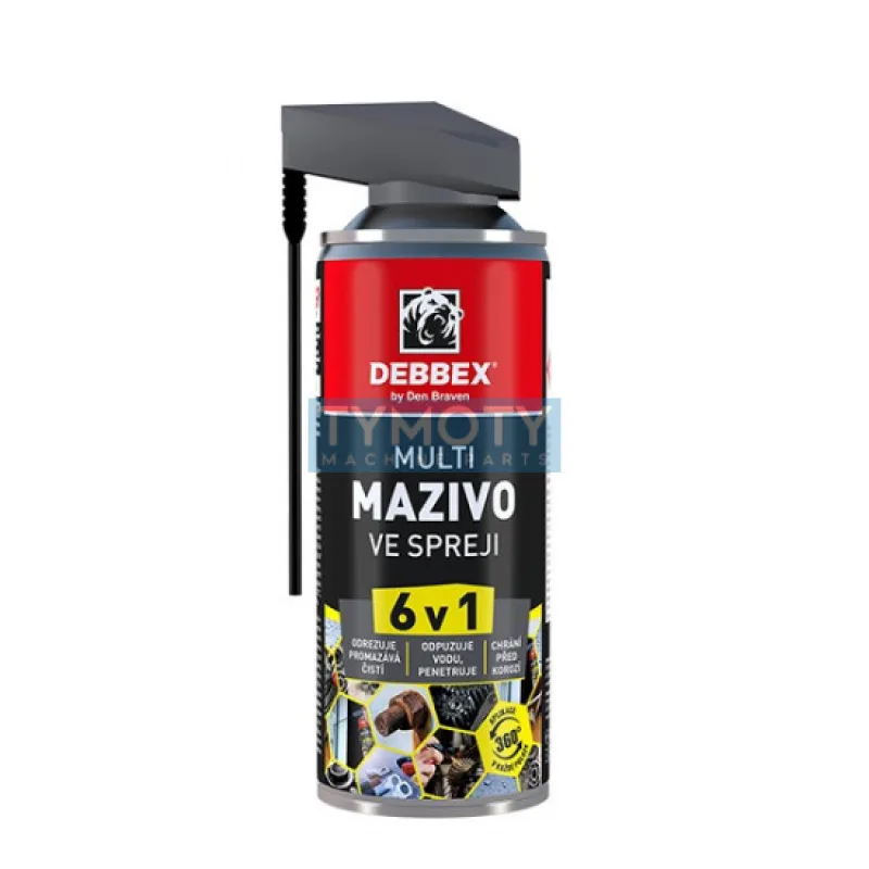 Debbex Multi mazivo v spreji 6v1 - 200 ml sprej