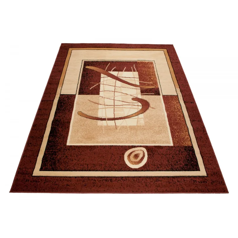 Chemex Moderný koberec Atlas - obrazce 1 - hnedý Rozmer koberca: 70x130 cm