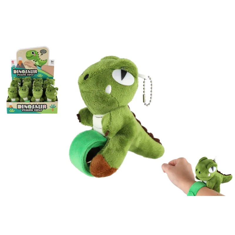Teddies Náramok na ruku dinosaurus plyš/plast 13cm