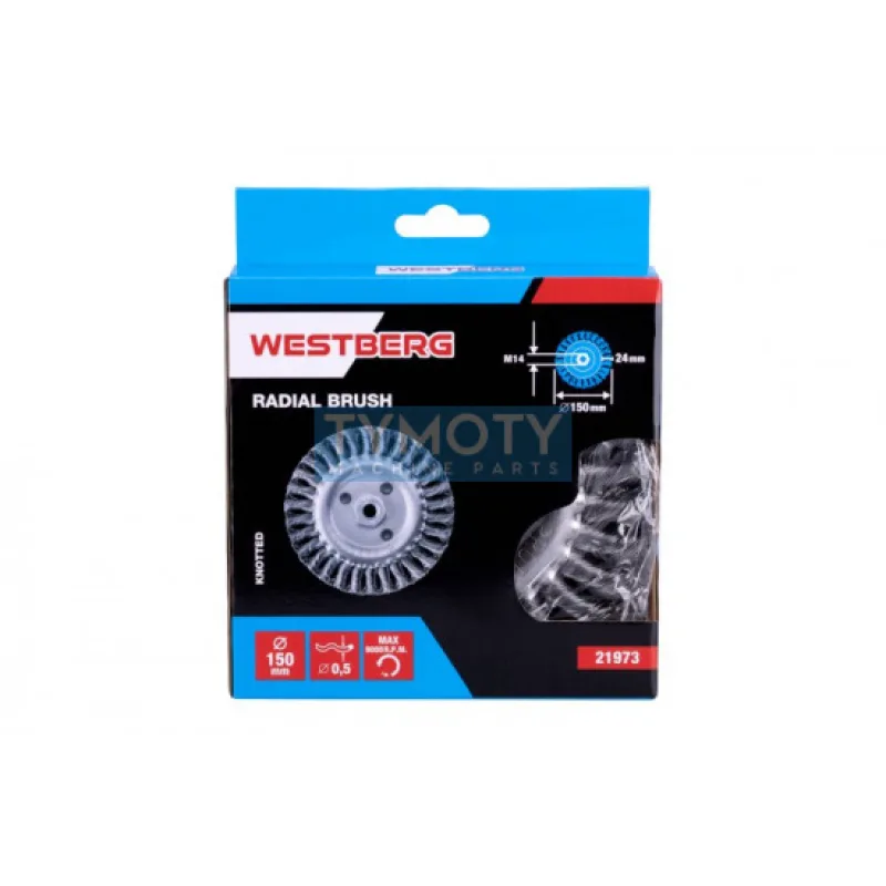 Kefa rotačné radiálne vrkoče WESTBERG 150mm M14