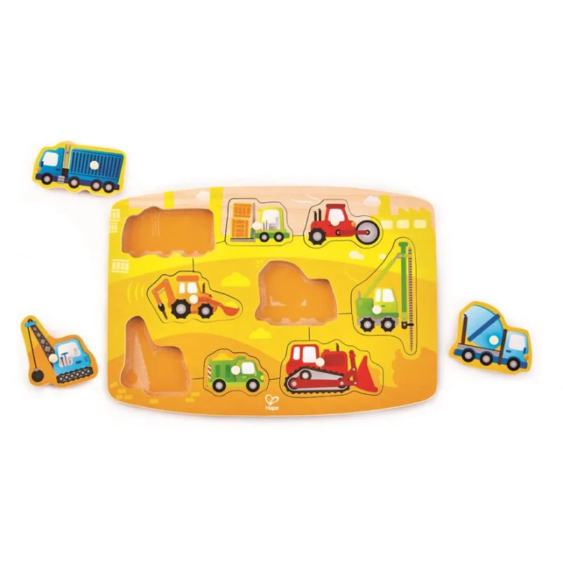 Hape Puzzle na doske - Stavitelia