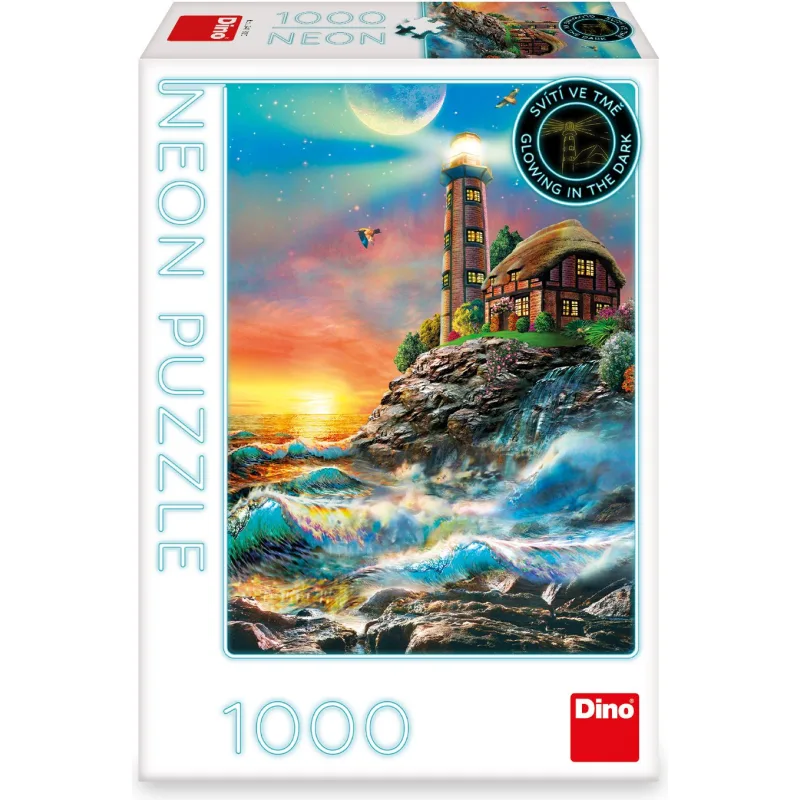 Dino Svietiace puzzle Maják 1000 dielikov