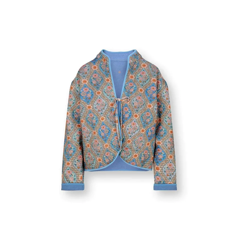 Pip Studio Nova Cardigan Ornamento, modrý