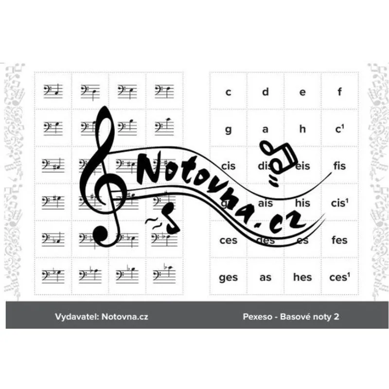 Notovna.cz Pexeso - BASOVÉ NOTY 2