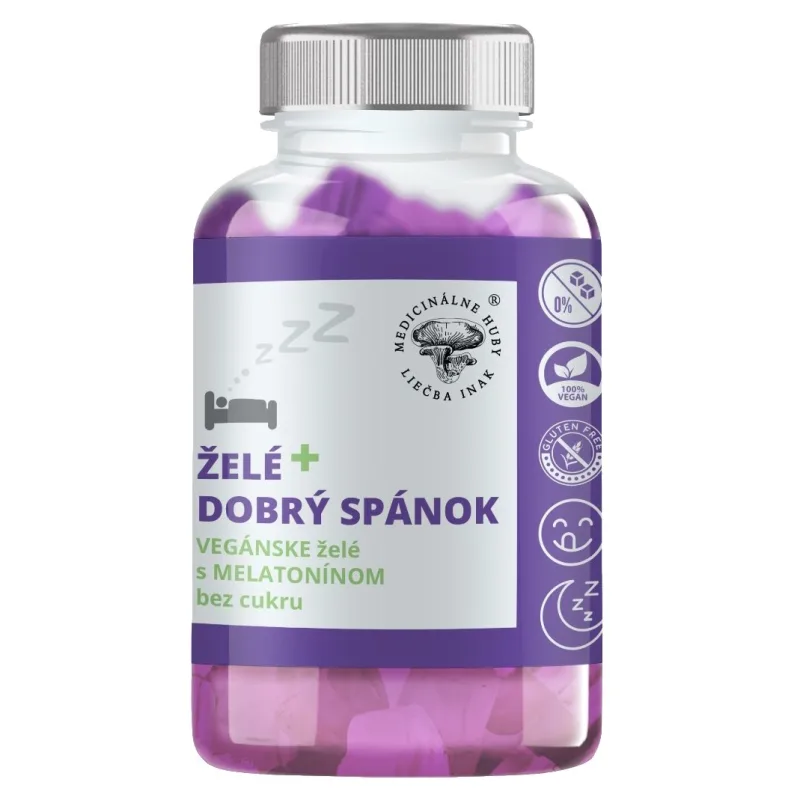 Dobrý spánok, vegánske želé s melatonínom, 60ks