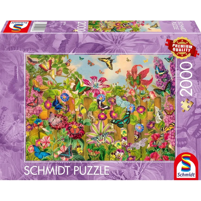 Puzzle Schmidt 2000 dielikov Prekrásna motýlia záhrada