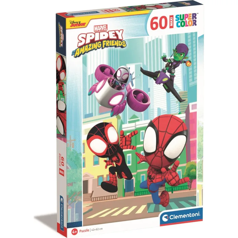 Clementoni Puzzle Marvel: Spidey a jeho úžasní priatelia MAXI 60 dielikov