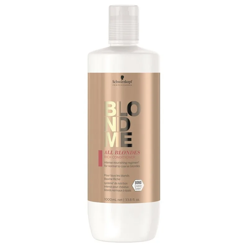 SCHWARZKOPF BlondMe All Blondes Rich Conditioner 1l - intenzívne vyživuje a hydratuje blond vlasy