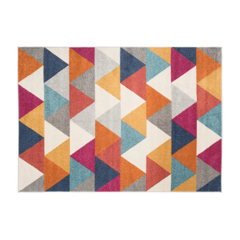 Chemex Kusový koberec Lazur - trojuholníky 5 - multicolor Rozmer koberca: 80x150 cm