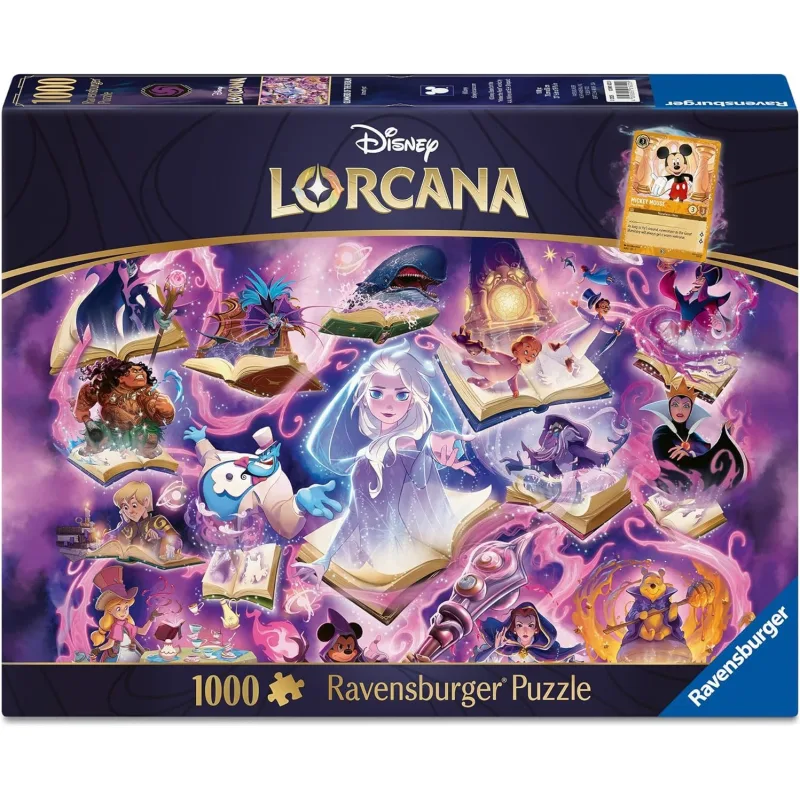 Puzzle Ravensburger 1000 dielikov Disney Lorcana Glimmers of the Realm: Amethyst