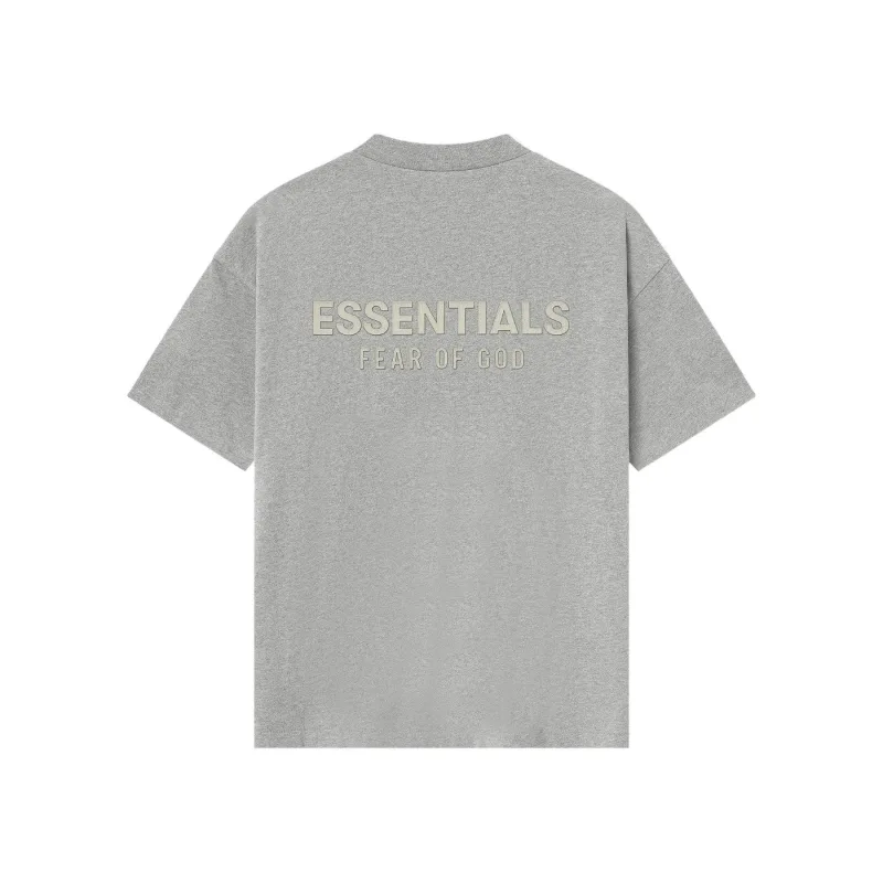 Fear of God Essentials Classic T-Shirt Concrete Heather Grey - XXL
