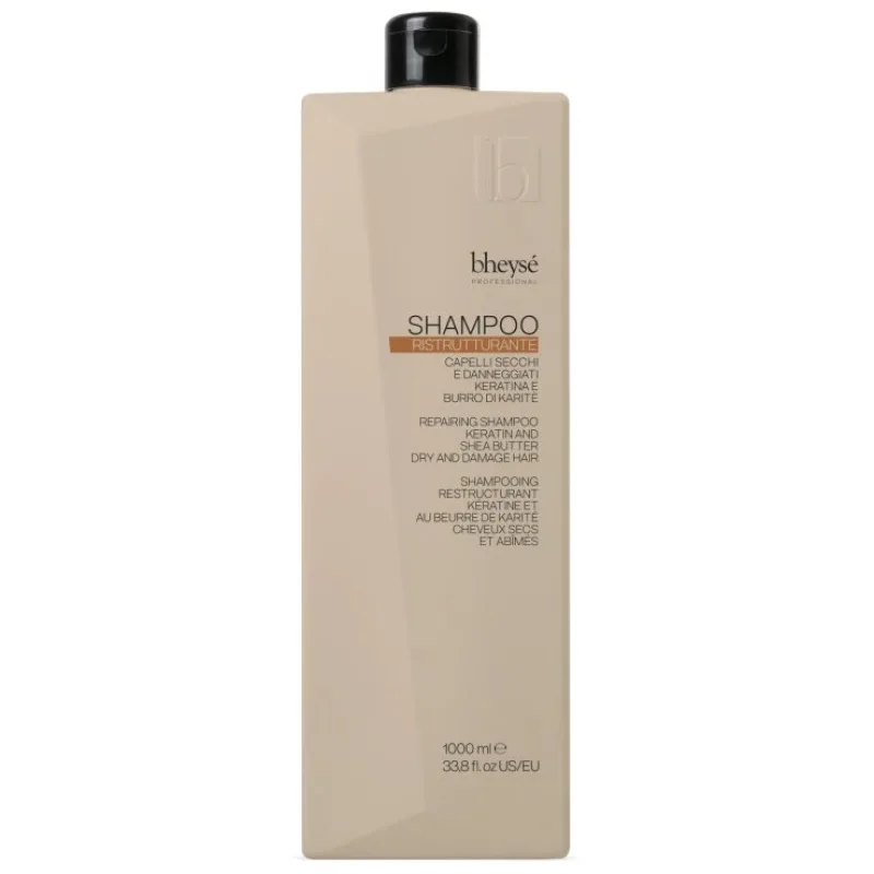 BHEYSÉ Professional Ristrutturante Shampoo 1000ml - regeneračný šampón s keratínom