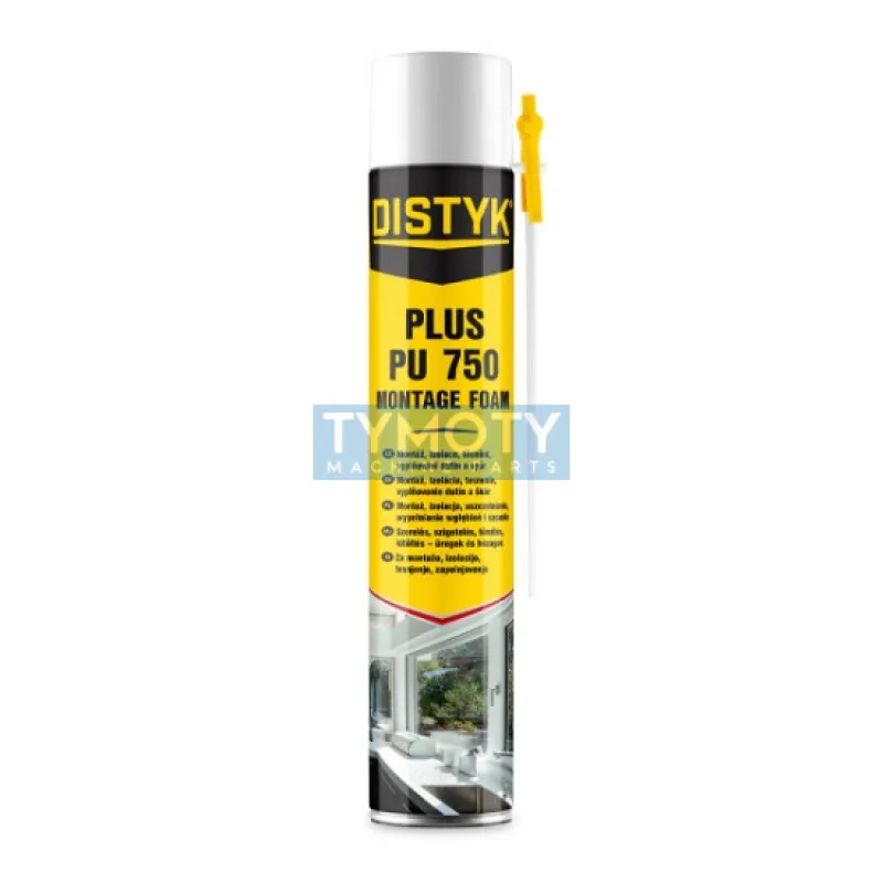 Distyk Trubičková montážna pena PLUS PU - 750 ml zelená, trubičková dóza