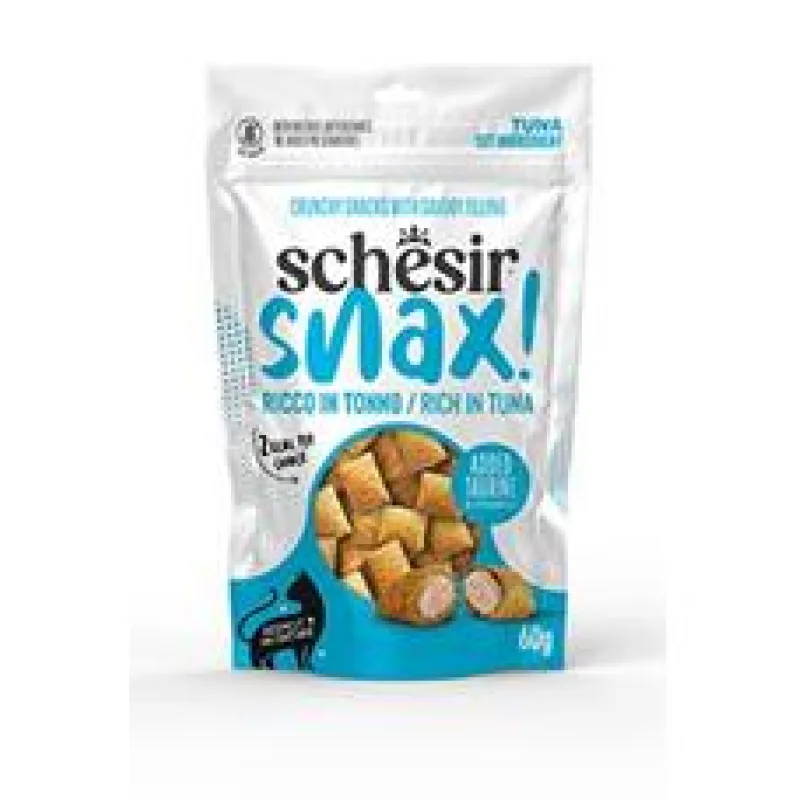 Schesir Cat Snax! pochoutka Tuňákové polštářky 60g