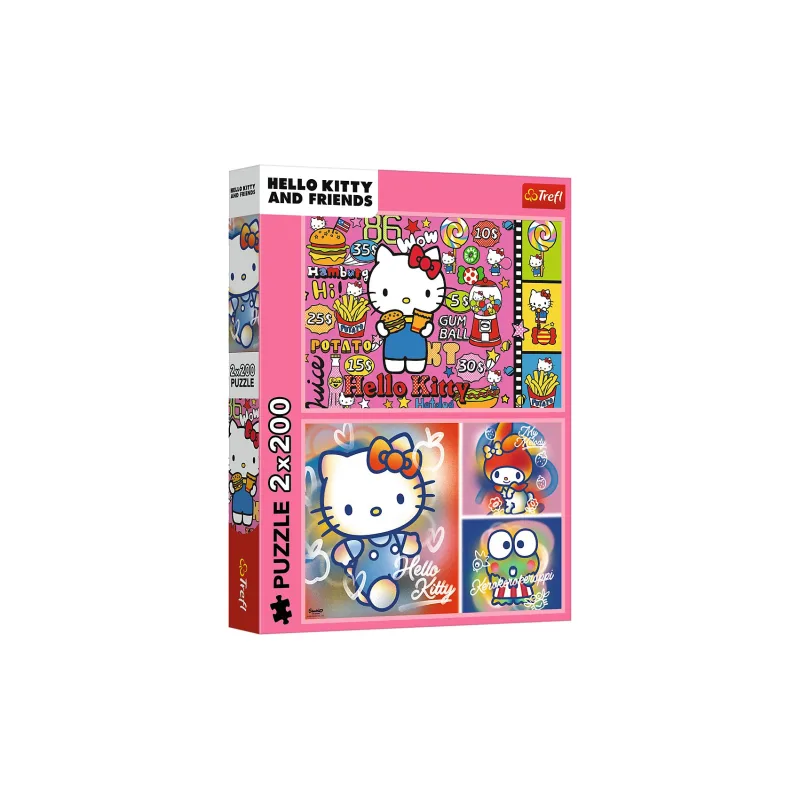 Trefl Puzzle 2x200 Hello Kitty a priatelia 41x27,5cm v krabici 26x34x4,5cm