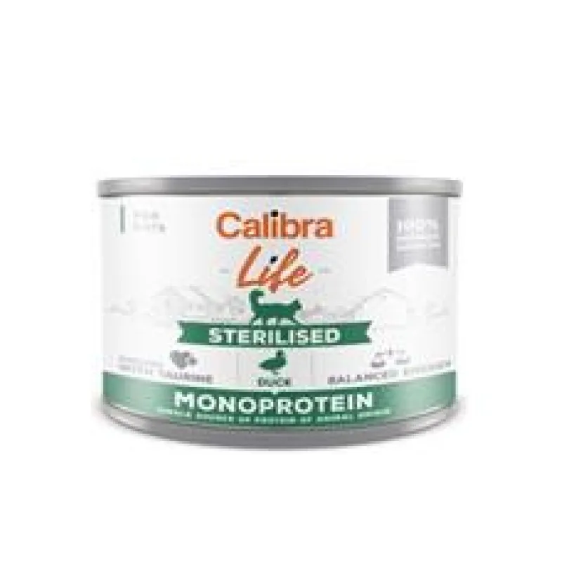 Calibra Cat Life Sterilised Duck konzerva 6x200g