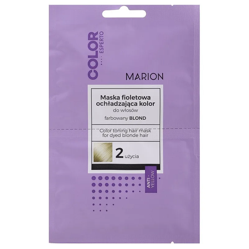 MARION Color Esperto Mask 2x20ml - maska pre studenú blond, neutralizuje žltý odtieň