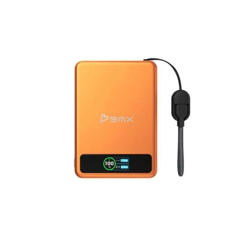 BMX SolidSafe™ 5K Solid-State Magnetic Power Bank, Orange (BMX-B939-05-OR)