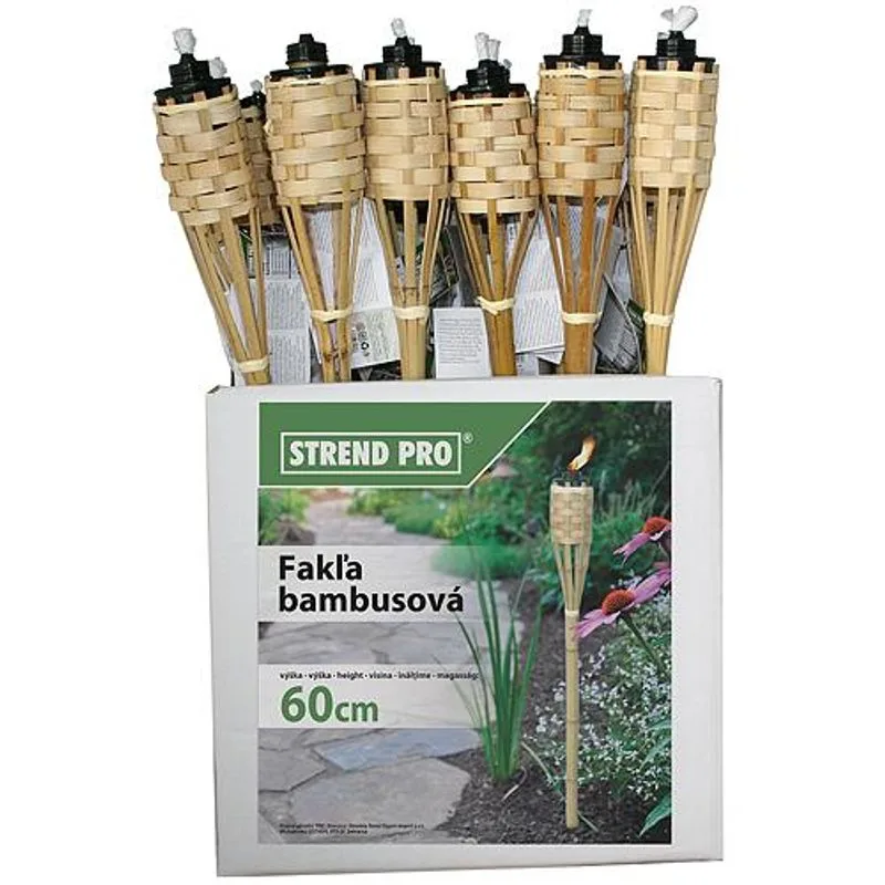 Fakľa BT-MB060, 600 mm, bambusová, prepletaná pochodeň