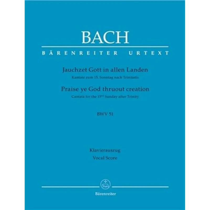 Bärenreiter Jauchzet Gott in allen Landen BWV 51