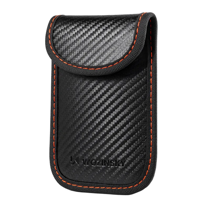 Wozinsky WPB-R14 RFID blokovacie puzdro pre bezkľúčové kľúče 14x9 cm - čierne