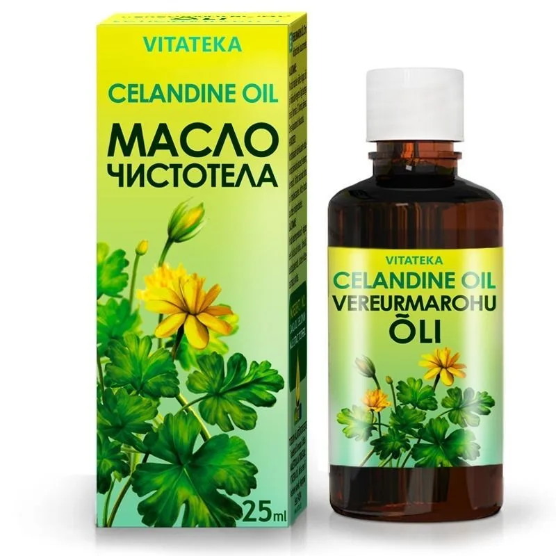 Vitateka Olej s extraktom z lastovičníka a vitamínom E – 25 ml –