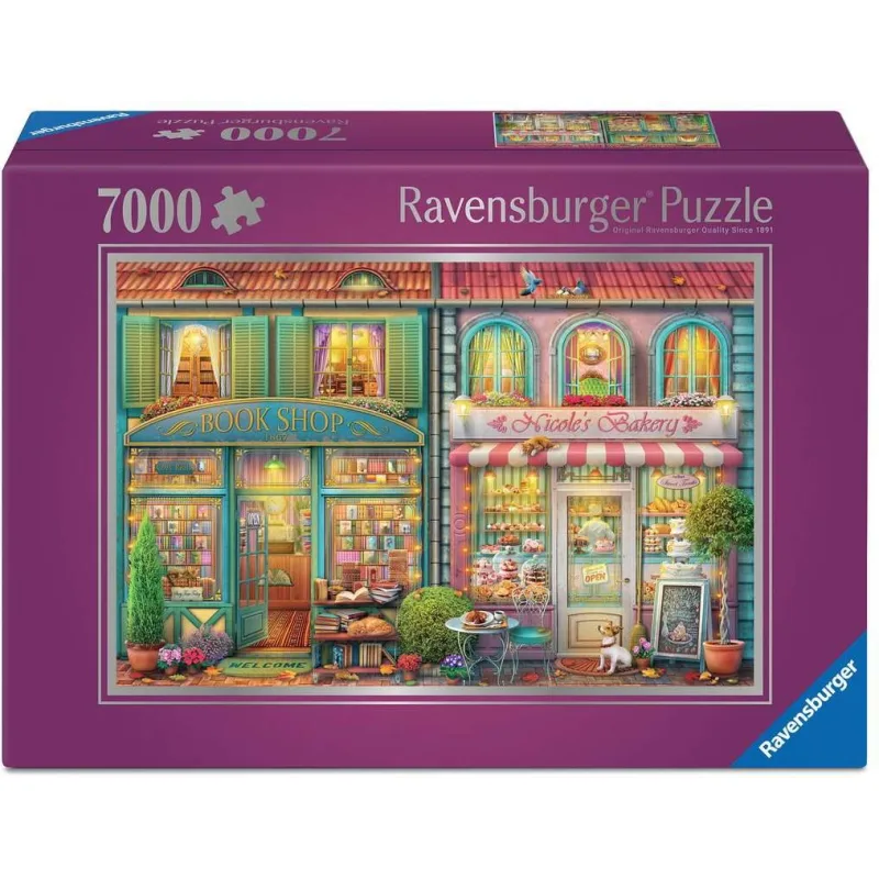 Puzzle Ravensburger 7000 dielikov Kníhkupectvo a pekáreň