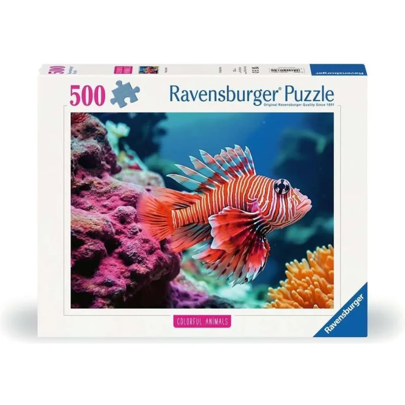 Puzzle Ravensburger 500 dielikov Pestrofarebné zvieratá: Perutýn ohnivý
