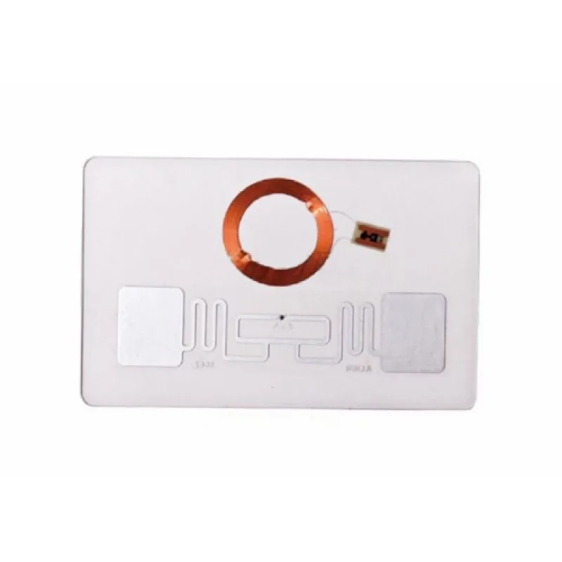 DUAL MIFARE a UHF karta Sebury standard, 13,56 MHz, tenká, potisknutelná